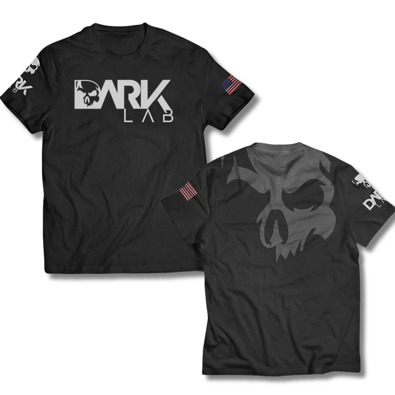 Camiseta Preta DRY-FIT Dark Lab – Ideal para Academia, Fitness e Musculação