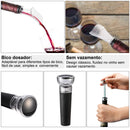 Kit de Abridor de Vinho Elétrico Recarregável com Cortador de Lacre – Perfeito para Cozinha, Festa e Bar