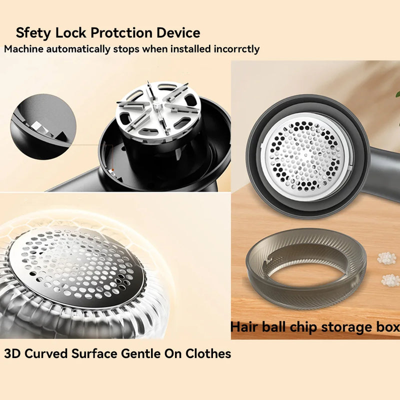 Removedor de Fiapos Digital com Display – Recarregável e Portátil